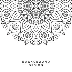 Vector mandala background