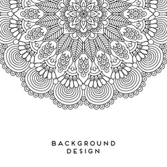 Vector mandala background
