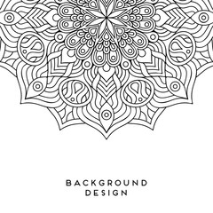 Vector mandala background