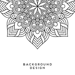 Vector mandala background