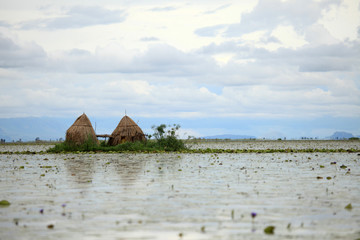 Floating Fishing Village - Uganda, Africa