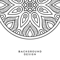 Vector mandala background