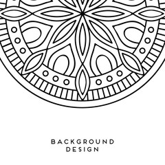 Vector mandala background