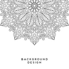 Vector mandala background