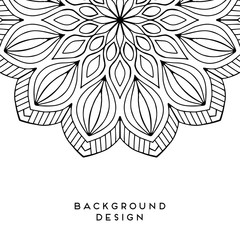Vector mandala background