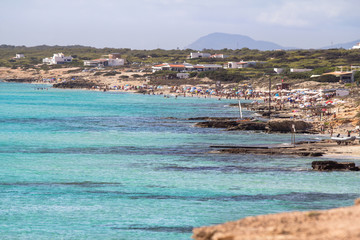 Fototapeta premium Es Codol Foradat beach, Formentera, Spain