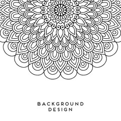 Vector mandala background