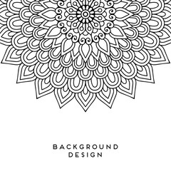 Vector mandala background