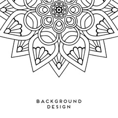 Vector mandala background