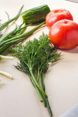 health food organic vegetables on a white background