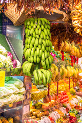 Abundance of fruits and vegetables