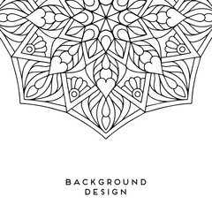 Vector mandala background