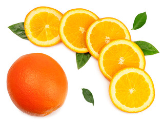 Fototapeta na wymiar Oranges isolated on white background