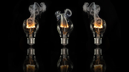 Glühbirne - burning bulb