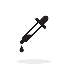 Dropper icon, vector illustration flat design graphic