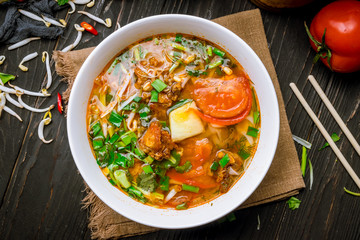 Vietnamese soup Pho Ho