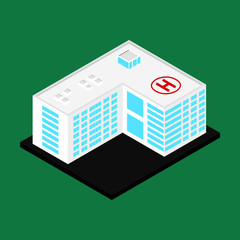 Isometric buildings. Vector