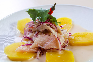 Ceviche with pollock
