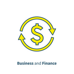 Currency exchange, cash back, quick loan, insurance concept, fund management, business solution, finance service, return on investment, stock market, vector illustration.