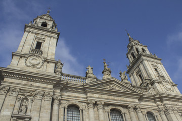 Fototapeta na wymiar Torres Catedral de Lugo