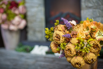 flowers in the interior and decoration