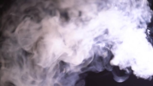 Young woman smoking hookah silhouette