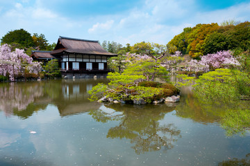 Fototapeta na wymiar Japanese garden landscape