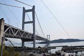 岡山県下津井からの瀬戸大橋