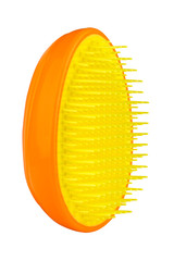 Very soft hair brush for wet hair, isolated on white background, clipping path included