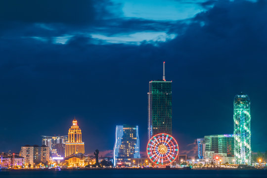 Batumi, Adjara, Georgia. Modern Architecture In Seafront Promenade