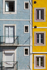 Colorful building with windows