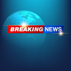 Breaking news background