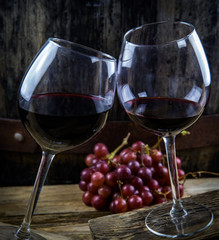 The beautiful wine glass