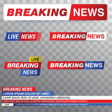 breaking news background with planet