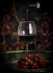 The beautiful wine glass