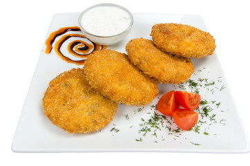 Pumpkin meatballs with crunchy breading