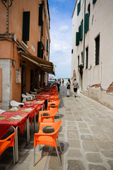 Venice  island water view boat colorful  Italy