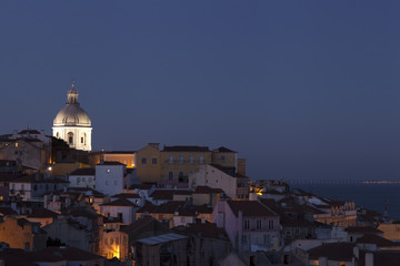 Fototapeta na wymiar Alfama Lisboa at night