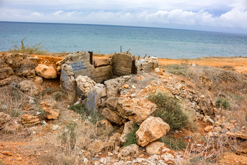 Destroyed Pillbox (DOT) at Cape "Hersones", Sevastopol
