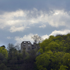 Obraz premium burgruine landskrone über oppenheim