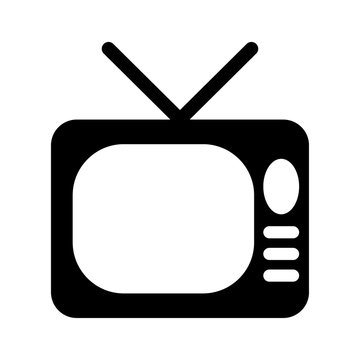 Tv Icon in trendy flat style