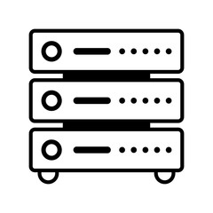 Server icon vector