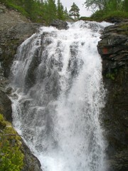 Waterfall in nothern mountains