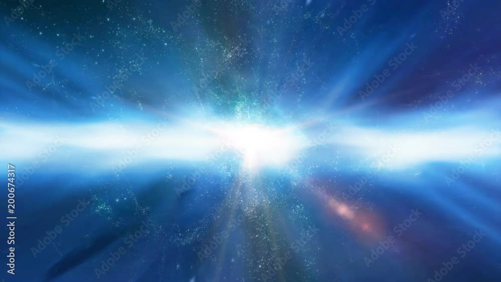 Canvas Prints traveling through star fields and galaxies in deep space (loop).