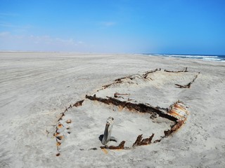 Beached Boat Namibia