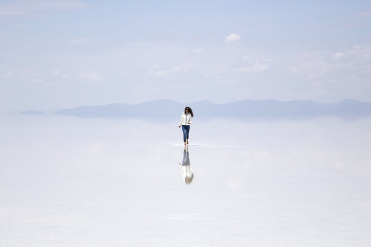 Salar de uyuni salt flat in Bolivia
