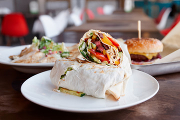 Fast food restaurant dishes