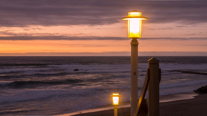 Anochecer en playa La Milady Francia