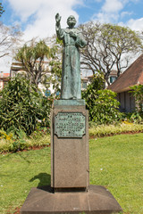 Monument de Renata Sadko Nobrega Funchal de Jardim Municipal Madeira island Portugal