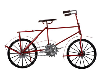 Fototapeta na wymiar Red Vintage Bicycle